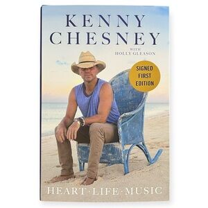 SIGNED Heart Life Music By Kenny Chesney (2025 1st Edition Hardcover) New